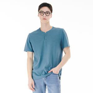 [체이스컬트]남성 넥변형 트임 반팔 티셔츠 CBZK5805C0G