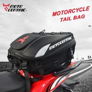 오토바이리어백 MOTOCENTRIC 오토바이 뒷좌석 가방, 방수 테일 백, 다기능 헬멧 모토 라이더 배낭