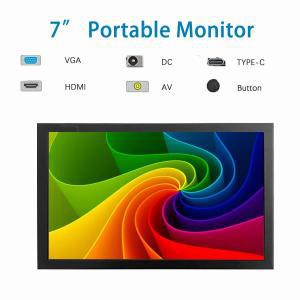 가정용 보안 카메라용 미니 TFT 모니터, LCD 화면 디스플레이, HD VGA USB AV 비디오 입력, 노트북 7 인치,