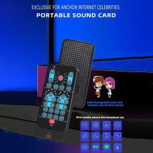 미니 소형 보이스 체인저 카드 16 가지 효과 음성 변경 지지대 다국어 게임 노래 전화 라이브 스트리밍