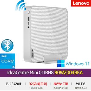 레노버 미니PC 아이디어센터 Mini 01IRH8 90W2004BKA [인텔 i5-13420H / RAM 32GB / NVMe SSD 2TB / 윈도우11 ON]