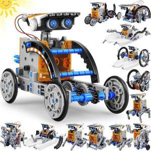 STEM 13-in-1 교육용 태양광 발전 로봇 8-12세 소년용 장난감, 아이들을 위한 DIY 교육용 장난감 과학 키트