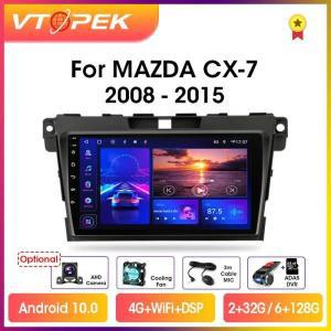 (에서 선박 us) 안드로이드 8.1 자동차 라디오 멀티미디어 비디오 플레이어 네비게이션 GPS 마즈다 CX7 7 2