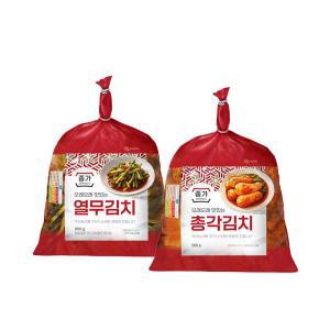 종가집 총각김치 열무김치 김치 여름 열무 총각무 알타리 900g 2팩