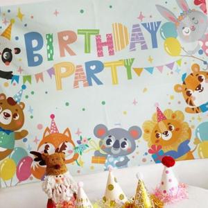 (제스트)어린이집 유치원 생일축하 특대 파티 현수막 포스터