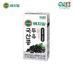 [베지밀](소비기한 8월16일)베지밀 국산콩 검은콩 고칼슘 두유 190ml x 64팩