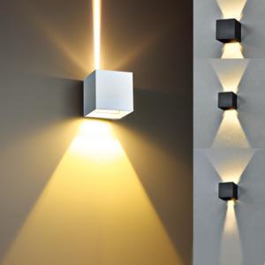 LED 사각 벽등 카페조명 벽조명 외벽등 2등