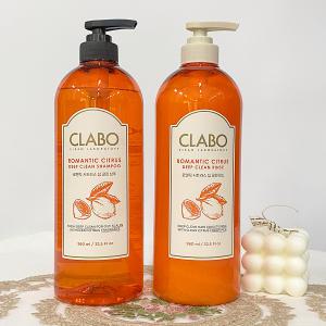 애경 클라보 ClABO 로맨틱 시트러스 대용량 샴푸린스세트 960ml 비듬 청소년샴푸 지성두피