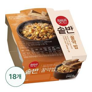 [CJ][G]햇반 솥반 꿀약밥 210g X 18개