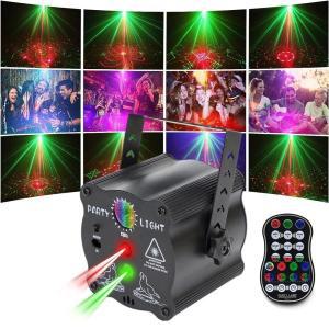 소형빔프로젝터 파티 조명 RGB DJ 디스코 무대 프로젝션 리모컨 휴대용 LED 실내 생일 크리스마스 댄스