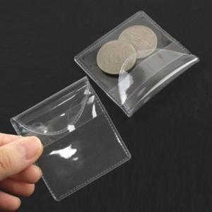 동전 투명 케이스 pvc 파우치 슬리브 포켓 주머니 코인 주화 수집 귀금속 주얼리 보관