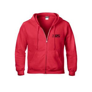 [ANTIMATTER] AHS ZIP-UP HOODIE RED