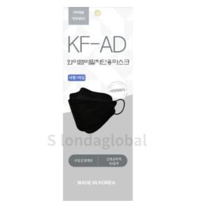 와이엠 비말 차단용 KF-AD 대형 블랙 마스크 100매