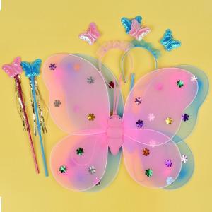 나비 날개 나비봉 머리띠 세트 요정 코스프레 이벤트 소품 웃긴 선물 3종 코스튬