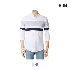 [하프클럽/HUM]남) 차이나 배색 7부셔츠(FHNMCSS123P)