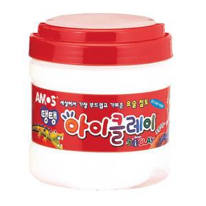 아모스 탱탱 아이클레이 대용량 버킷 400g (흰색)완구 장난감 클레이 아이클