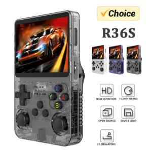 R36S 레트로 휴대용 비디오 게임 콘솔 리눅스 시스템 35 인치 IPS 스크린 R35s 프로 휴대용 포켓 비디오 플