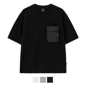 [스위브]Edge Slit Pocket T-shirts (Black)(White)(Grey) [LSRMCTA312M]