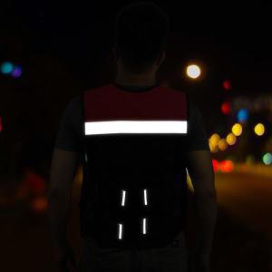 남녀공용 반사 조끼 오토바이 라이딩 야간 순찰 교통 안전 메쉬 통기성  판매