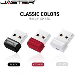 JASTER 미니 USB 2.0 플래시 드라이브 128GB 플라스틱 비즈니스 슈퍼 초소형 펜 64GB 메모리 패션 블랙 디
