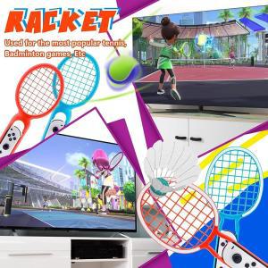 SIKEMAY Nintendo 스위치 스포츠 액세서리 키트 스위치OLED 게임용 20 in 1 번들 테니스 배드민턴 라켓 골