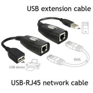 변환기 Rj45 케이블 익스텐더 To 네트워크 이더넷 2.0 Cat5 Male 리피터 어댑터 USB Female Cat6 LAN