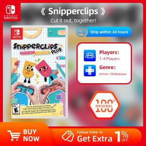 닌텐도 스위치 게임 딜-Snipperclips 플러스: 함께 컷 아웃! -스위치 OLED용 게임 카트리지, 물리적 카드
