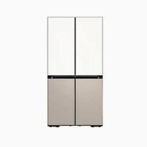 [삼성] 비스포크 냉장고 4도어 키친핏 615L RF60DB9KF1APWT 에센셜 화이트 + 에센셜 베이지