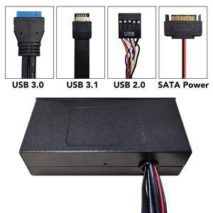 [정품] EZDIY-FAB PC Front Panel Internal Card Reader USB HUB, 3.1 Gen2 Type-C Port,USB 3.0 Support S