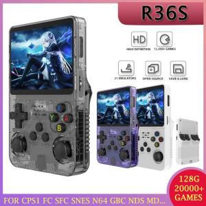 R36S 휴대용 게임 콘솔, 3.5 인치 IPS 화면, 레트로 리눅스 시스템 포켓 비디오 플레이어