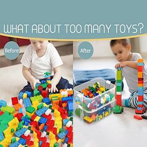 레고 정리함 장난감 수납함 보관함 쌓을 수 있는 빌딩 블록 뚜껑용 벽돌 모양 플라스틱 어린이 통 잡화 용