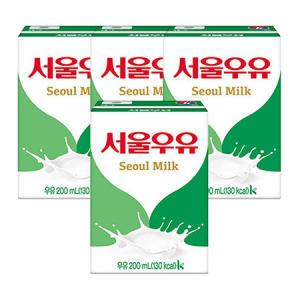 간편한 휴대와 보관이 가능한 서울우유 멸균우유 200ml x 48팩_MC