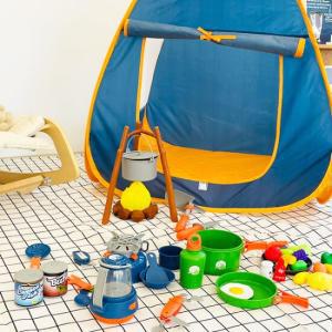 홈앤 레츠 홈캠핑 44P 주방놀이 소꿉놀이 캠핑 세트 장난감