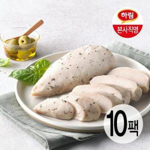 하림 수비드 닭가슴살 바질올리브 100g 10팩