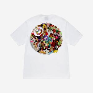 [정품] 스투시 플러시 티셔츠 화이트 Stussy Plush T-Shirt White 오버핏반팔 언더 이너티셔츠 커플267834