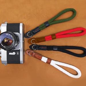 올림푸스용 니콘용 수제 나일론 카메라 손목 스트랩 로프
