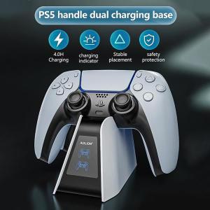 PS5 무선 컨트롤러용 듀얼 고속 충전기, 소니 플레이스테이션 조이스틱 게임패드 액세서리, C타입 도크