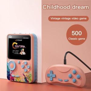 2023 Coolbaby G5 미니 TV 휴대용 클래식 핸드 헬드 레트로 비디오 게임 콘솔 500 게임 내장 3.0 인치 플레