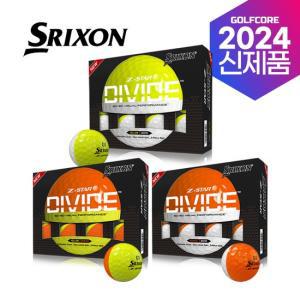 [2024년신제품] SRIXON Z-STAR DIVIDE 반반칼라 3피스 골프볼-12알