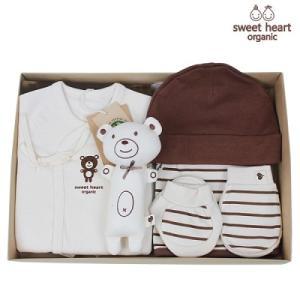 출산선물오가닉 브라운곰 신생아 선물세트