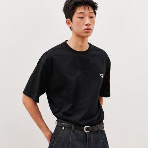 UNISEX 쿨링 로고 반팔 티셔츠 [BLACK] / SBD1U01001-MAN