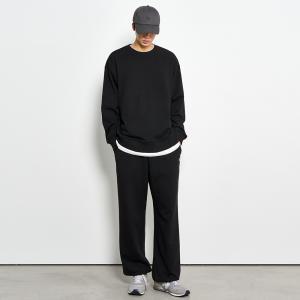 UNISEX 에센셜 코지 조거 세트 [BLACK] / SBD1U51040SET1-MAN