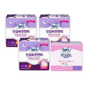 바디피트 안심숙면팬티, 특대형, 4P, 3개 + 볼록맞춤, 대형, 16P, 1개