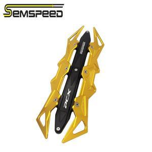 Semspeed-PCX160 PCX 2021-2022 열 차단 배기 파이프 머플러 커버, 혼다 CNC 알루미늄 오토바이 보호대