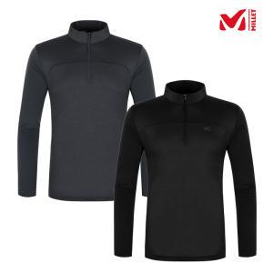 [롯데백화점]밀레 남성 기능성 냉감 하이브리드 집업 티셔츠_MUTFT452