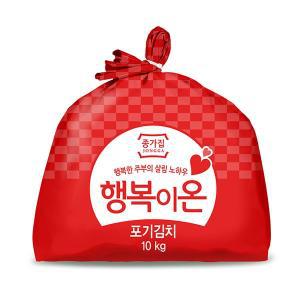 [공식판매처] 종가집 행복이온 포기김치 10kg