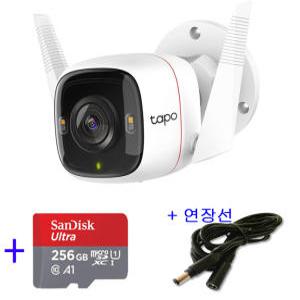 티피링크 Tapo C320WS 홈CCTV + micro SD 카드 256GB + 전원연장선5M