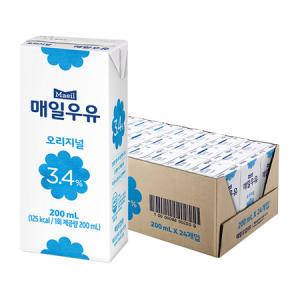 매일우유 멸균우유 오리지널 200ml 24팩_MC