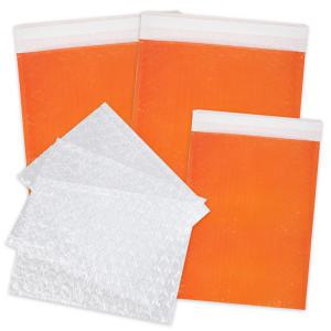 안전 택배 봉투 주황 백색 화이트 오렌지 에어캡 투명 접찹 비접착 대량