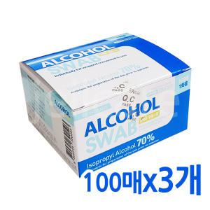 퍼슨 에프에이알콜스왑 100매입 3개 /소독솜/에탄올